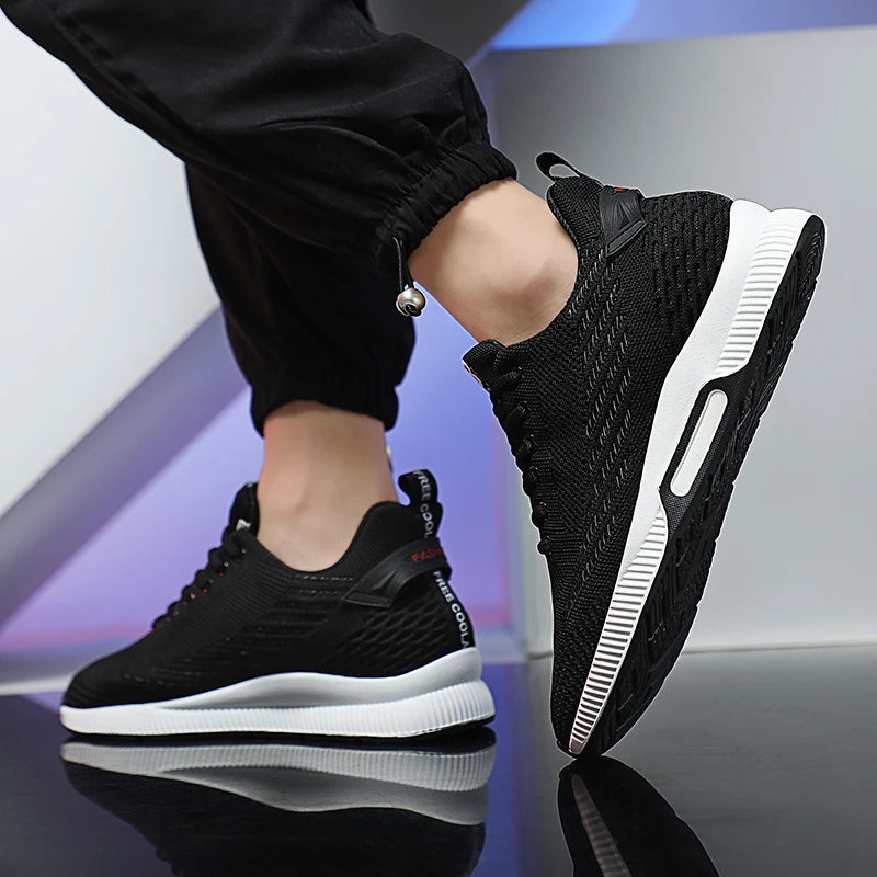 New Sneakers Man Elevator Shoes Height Increase Shoes for Men Insoles 8CM Mesh Breathable Sports Heightening Footwear Tall Shoes