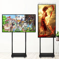 43 inch Smart Interact Screen Portable TV on Wheels Smart Wireless Portable Monitor With Moveable Stand HD Touch LCD Smart TV