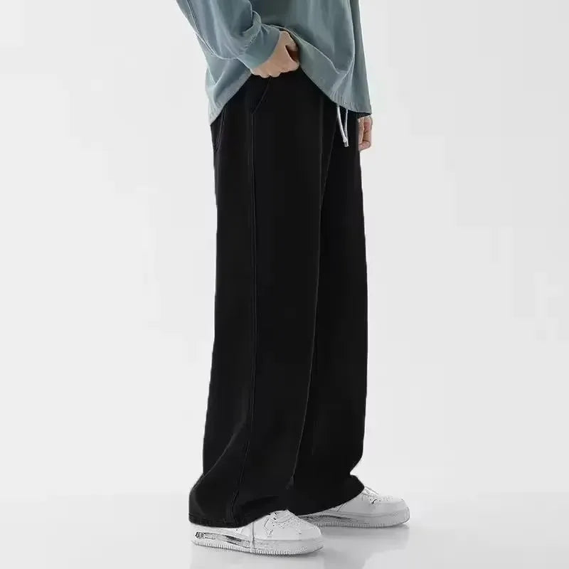 Streetwear Loose Jeans Men Korean Style Fashion Straight | SAMAG