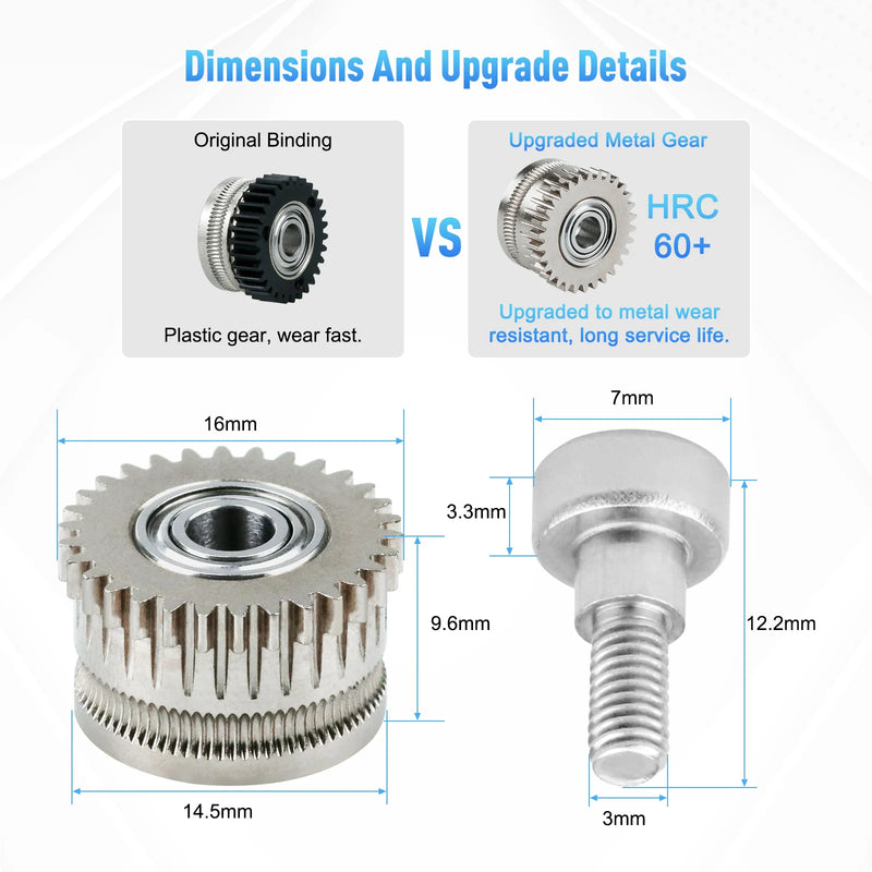 K1C All Metal EXtruder GEAR Filament Drive for Creality - Visuel 6 | SAMAG
