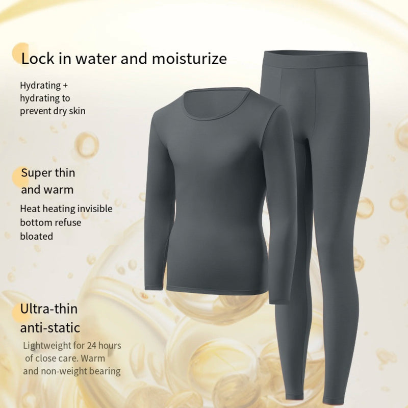 1pcs Men's Ultrathin Thermal Underwear High elasticity Plus Size Constant Temperature Seamless Long Sleeve Bottoming Set