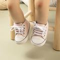 Newborn Baby Shoes Classic Sequins Canvas Cotton - View 6 | SAMAG