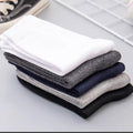 /Lot Men's Pure Cotton Socks Plus Size Solid Color Casual | SAMAG