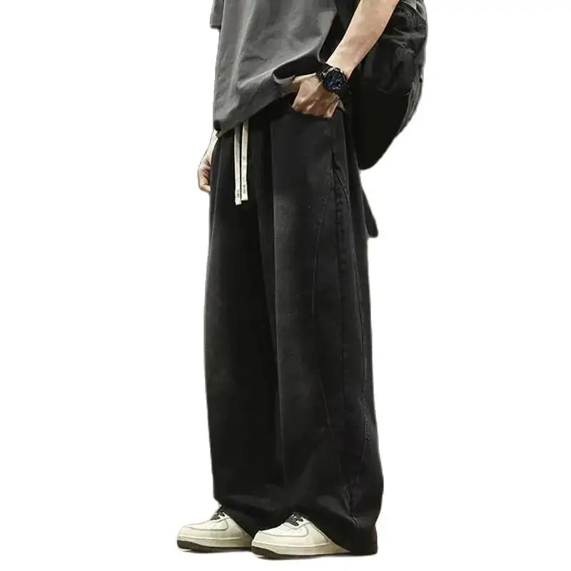 Teenage spring straight leg jeans for boys loose casual | SAMAG