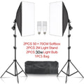 SH 2Pcs 50x70cm Photo Studio Kit With Softbox LED Bulbs Light Tripod for YouTube, Tiktok, Studio Portraits, Photography