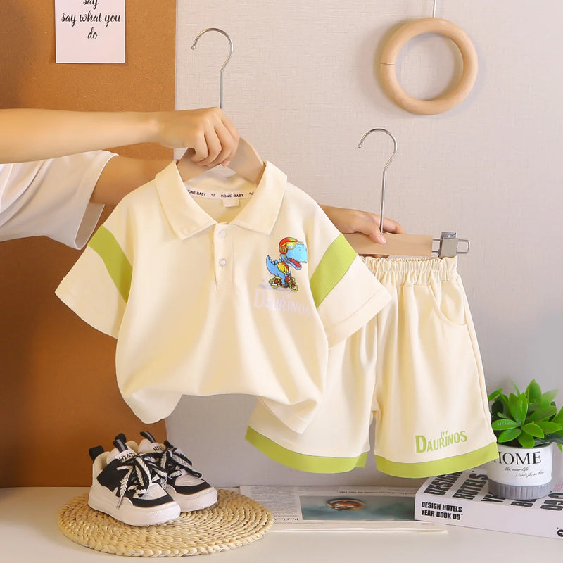 Kids Clothes Summer Children Boy Girls Cartoon Dinosaur T | SAMAG