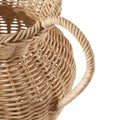 Homes & Gardens 9" Faux Wood Rattan Pitcher Vase