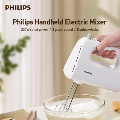 Philips Handheld Electric Egg Beater 3-Speed 2-Beater | SAMAG