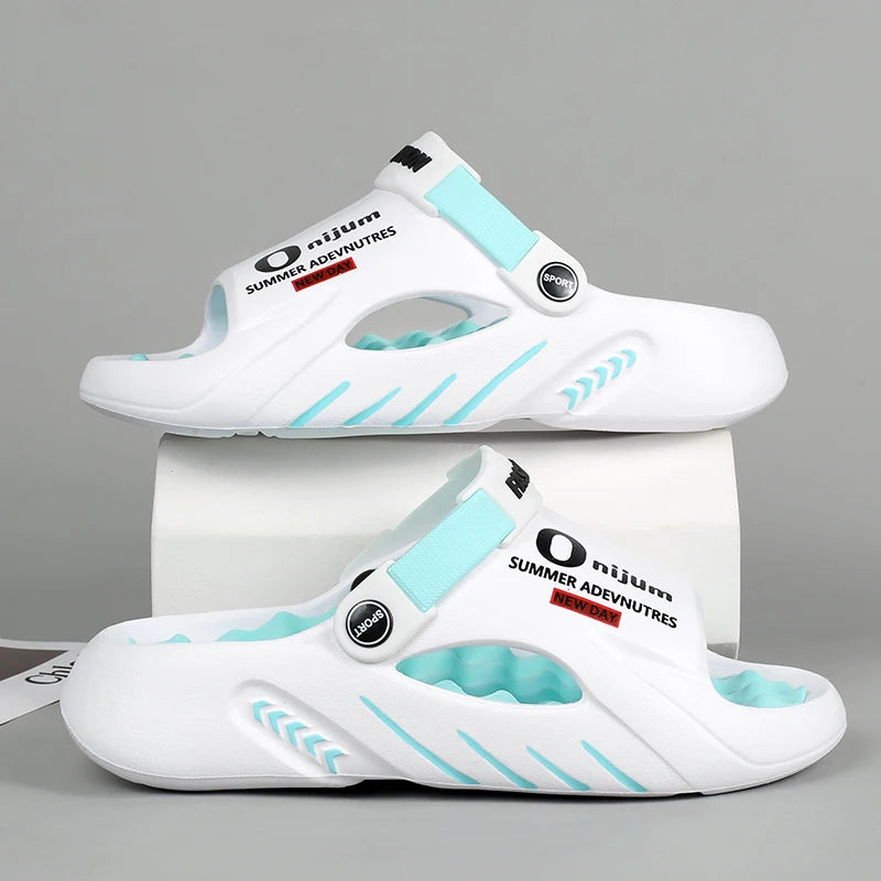 Men Slippers New Summer EVA Soft-soled Platform Slides Sandals Indoor Outdoor Walking Beach Shoes Flip Flops Mens Shoes