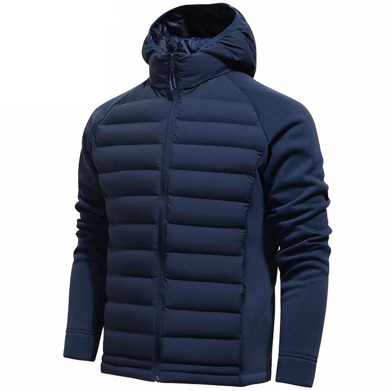 Men's Jacket Stand Collar Mens Parka Winter New Down Jacket Fleece Warm Jackets Men Business Leisure Coat Baseball Coats 88626