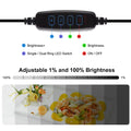 LED Photo Studio Light Box Kit 12"x12" with 120pcs LEDs 6 Backdrops for Photography Portable Dimmable Versatile