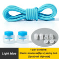Spring Lock Shoelaces No Tie Shoe Laces Sneakers Round Elastic Shoelace Kid Adult Quick Without Ties Shoestrings Rubber Bands