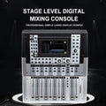 Gooermi  DM12 12 Channel Digital Audio Mixer USB DJ Mixing Console with 48V Phantom Power for Live Streaming Recording PC