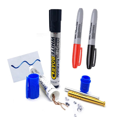 NEW Blue Marker Safe Secret Stashs Container Large Security Hiddens Storage Pen Pills Box Money Compartment Tool | SAMAG