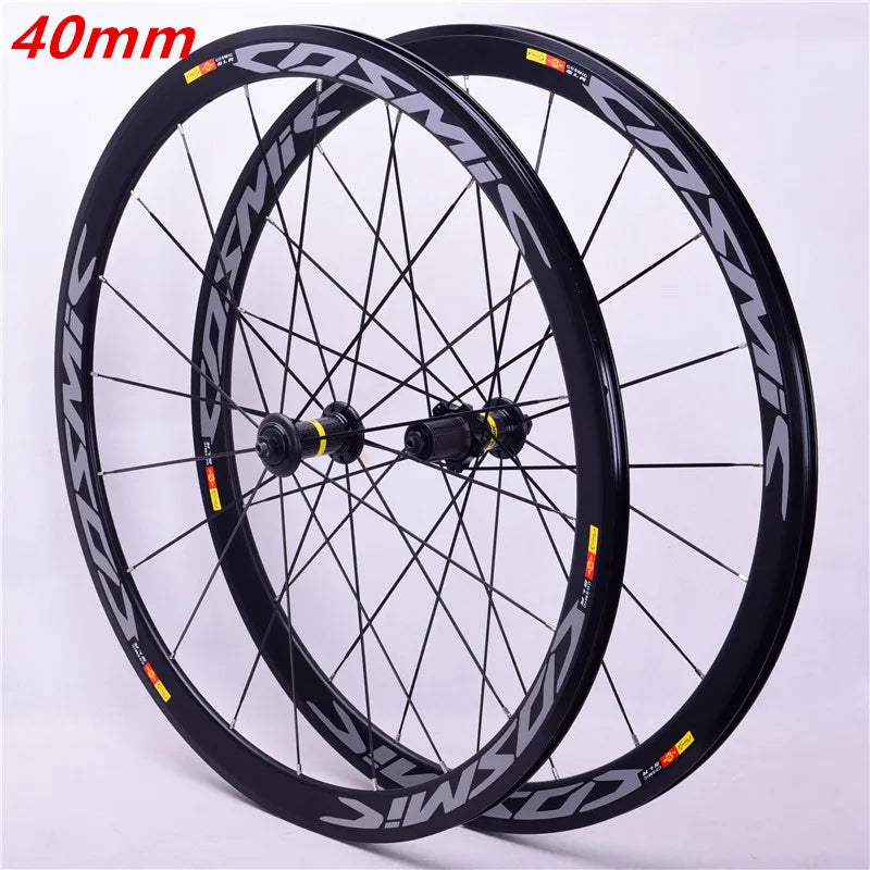 New 700C 30/40/50mm Road Bike Alloy Bicycle Wheelset Clincher Rim V Brake Disc Brake Thru Axle Center Lock Hubs Wheels Rim Brake