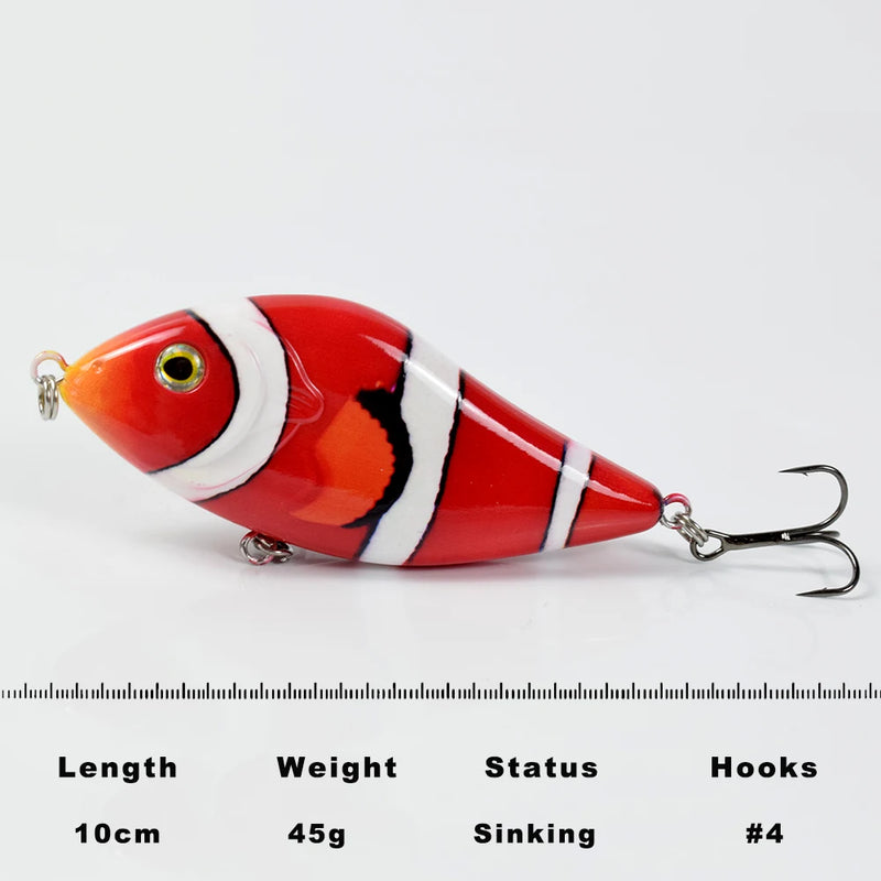 ZWICKE 14.5/45G Slow Sinking Jerkbait Fishing Lure Slider | SAMAG
