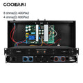 GOOERMI M300 2CH Digital Power Amplifier 1200W Rack PA Amp 1U Stereo Audio Amplifier for KTV DJ Stage Bar Sound System