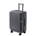 Multifunctional Front Opening Expandable Suitcase with Cup Holder Large Capacity Luggage 360° Shock Absorbing Wheels 20' 24' 28'
