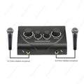 Fuluode Portable Karaoke Sound Mixer Professional Dual Mic Inputs Audio System Digital Audio Sound Machine Echo OK Mixer System