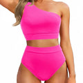 Sexy Single Shoulder Backless Printed Solid Color | SAMAG
