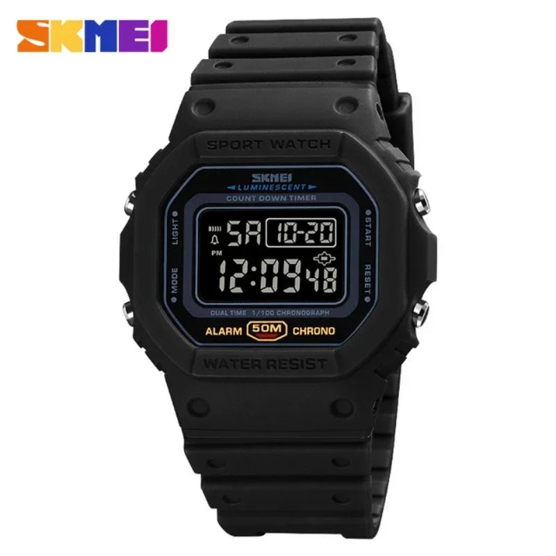 1628 Luxury Digital Men Watches Sports Waterproof Electronic Wristwatches Military Back Light Clock 1988 - Visuel 3 | SAMAG