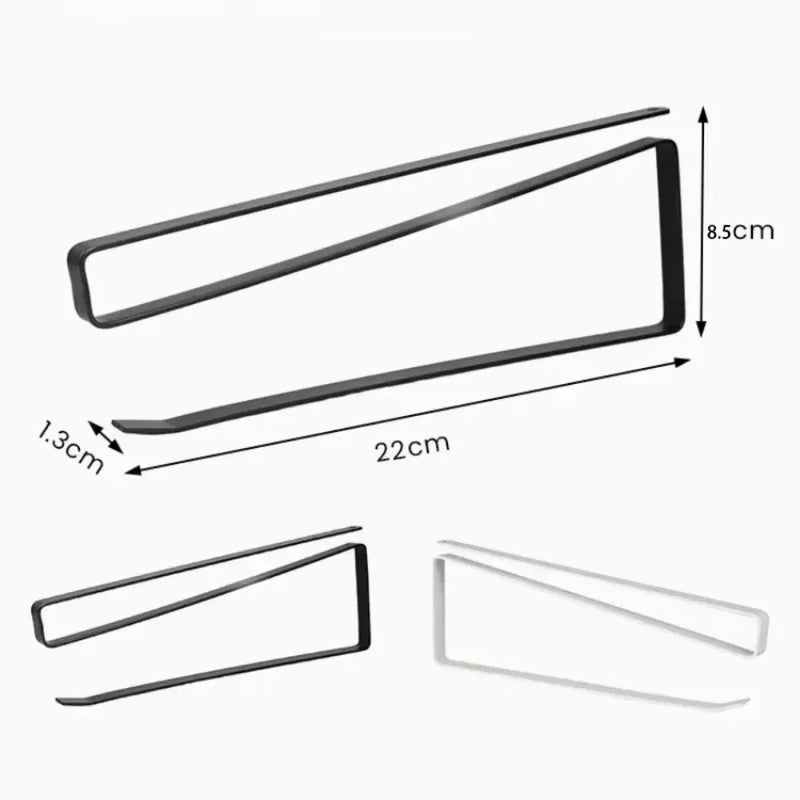 Space Saving Under Cabinet Paper Towel Holder No Drill Adjustable Mount Kitchen Organizer Rack Plastic Wrap - View 6 | SAMAG