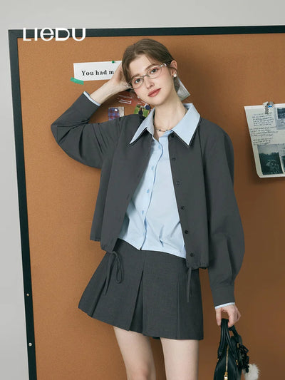 LIEDU Korean Fashion Sweet Vintage Elegant Commuter Women | SAMAG
