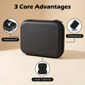 Jewelry Ring Storage Organizer Case Waterproof Shockproof Hard Shell Travel Display Box with Multi-Grid for Rings Earrings