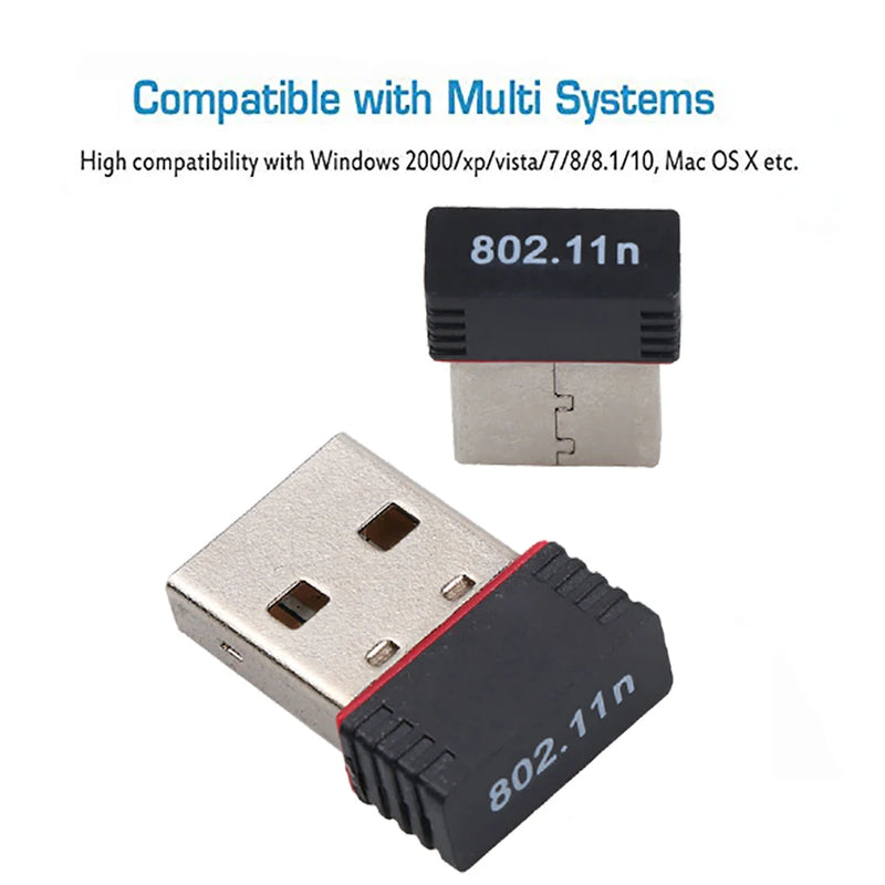 150Mbps Mini USB Wireless Wifi Adapter Wi fi Network LAN Card 802.11b/g/n RTL8188 Adaptor for PC Desktop - Visuel 3 | SAMAG