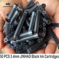 50/12 PCS JINHAO 12 Colors 2.6mm/3.4mm Fountain Pen Ink Cartridges For Majohn Hongdian Stationery School Office Supplies