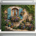 Garden Flower Windows Backdrops Indoor Floral Window Adult Birthday Party Decor Background Photography Studio Supplies Banner