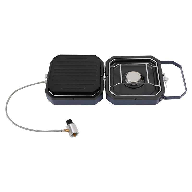 2 Burners Portable Camping Gas Stove 2.3+2.3KW Non - stick - View 5 | SAMAG