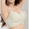 Women's Seamless Push-Up Bra Soft Support Brushed Anti-Sagging Palm Cup Comfortable Underwear for Small Breasts