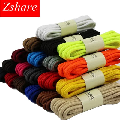 1Pair Classic Round Shoe laces Outdoor Sneakers Solid | SAMAG