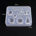 SNASAN Cute Beads Cube Triangle Silicone Mold For Jewelry Earrings Pendant Making Resin UV Epoxy Resin Molds Crafts DIY Tool