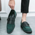 Men's Dress Loafers With Tassels Decor, Fashionable Shoes