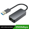 2500Mbps USB 3.0 Wired TypeC To Rj45 Lan Ethernet Adapter RTL8156 Network Card for PC Macbook Windows - Visuel 7 | SAMAG