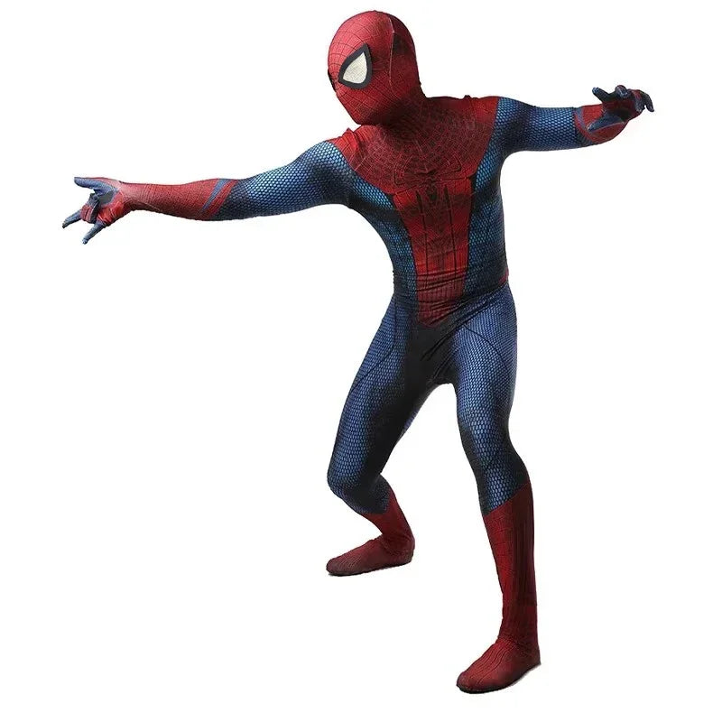 Halloween Extraordinary Spider Superhero Men's Jumpsuit 3d Printing cosplay tights with Headdress mask adult - View 4 | SAMAG