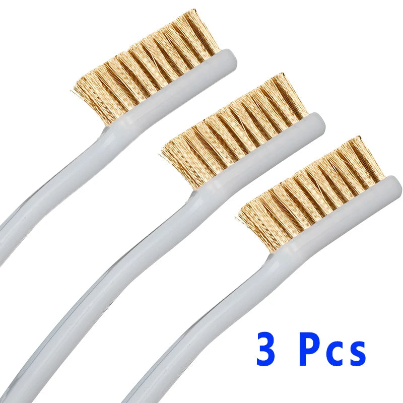3D Printer Cleaner Tool Copper Wire Toothbrush Copper Brush Handle For Nozzle Heater Block Hotend Cleaning Hot Bed Parts