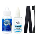 Waterproof Wig Adhesive Invisible Lace Glue for Toupee Frontal Closure Hair Replacement with Ghost+Remover Hair Bonding Solution