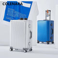 COLENARA High-quality Suitcase 20 Inches All Aluminum Magnesium Alloy Boarding Box 24" Men's Business Trolley Case Luggage
