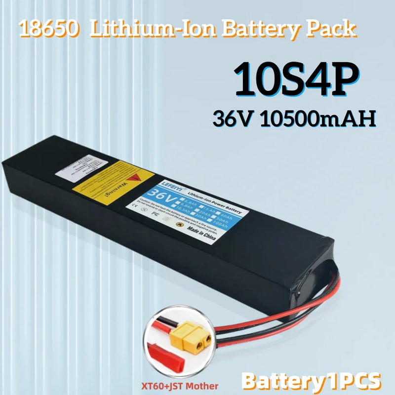 36V 10.5Ah 10S4P 500W power supply, specially modified for Xiaomi M365 electric scooter battery with BMS