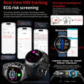 2026New AI-Diagnosis Care Smartwatch ECG+PPG Accurate Uric Acid Blood Pressure Body Fat Five organ Fitness Waterproof Smartwatch
