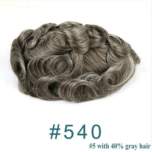 Super Ultra Thin Skin 0.02mm 80-100%Density Men Toupee Brown Black 210# Human Hair System Undetectable Natural Hairline Prosthes