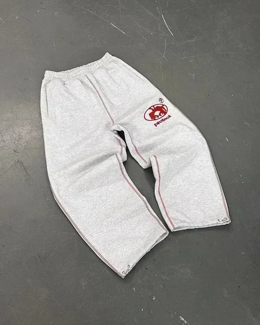 American Cartoon Graffiti Sweatpants Y2K Pants Mens Gothic Hip Hop Cartoon Retro Baggy Elastic Waist Jogging Casual Trousers