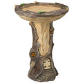 Garden Decoration Outdoor Birds Birdbath Polyresin Antique Garden Bird Decor water Fountain Yard Bath Garden Home For Resin