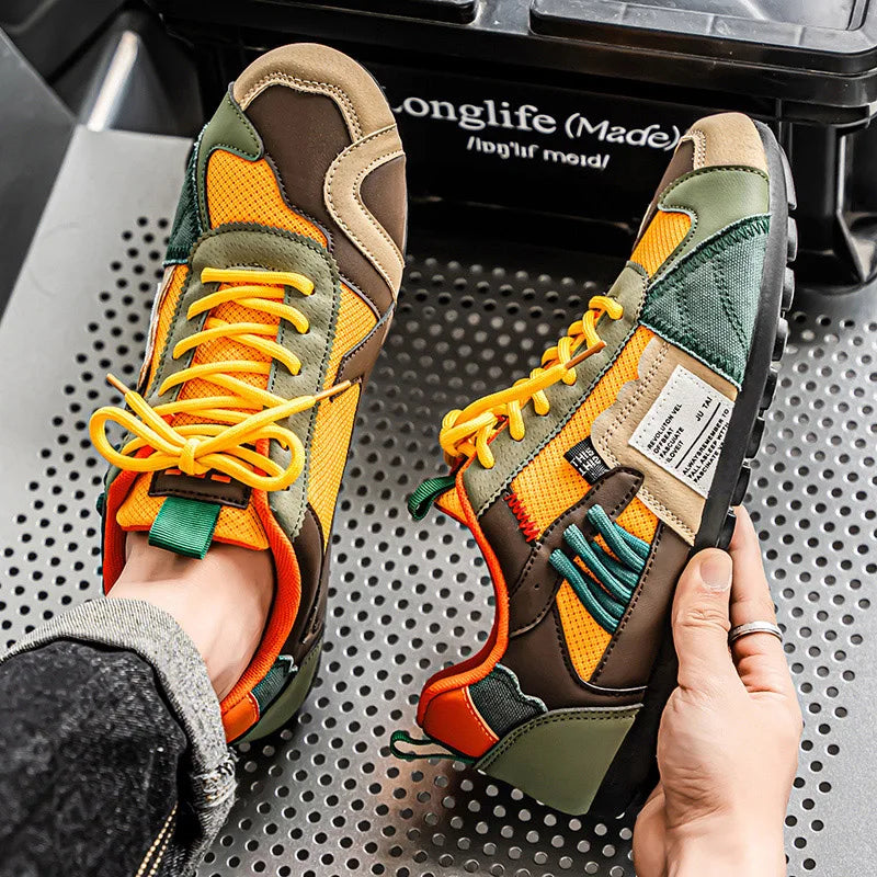 Men's Breathable Casual Sneakers Luxury Trainer Fashion Loafers Comfortable Running Shoes for Male