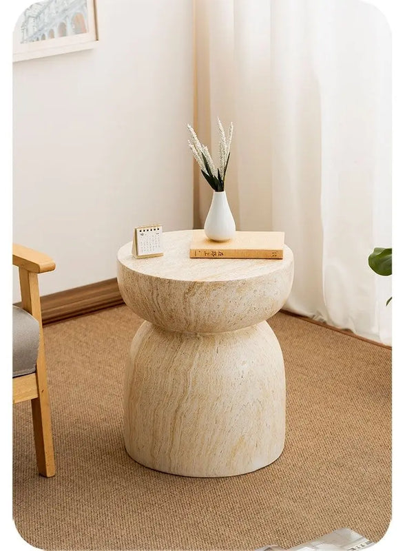 Simple Modern Sofa Side Table Coffee Table Creative Study Round Tables Balcony Art Corner Tables Home Bedroom Bedside Tables
