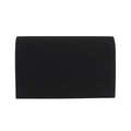 Black Faux Suede Clutch Bag Facny Elegant Formal Wedding Bridal Party Evening Purse Handbag with Shoulder Chain