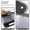Large Capacity Expanding File Folder Portable Accordion Binder with Transparent Waterproof Interior for Business Study Document
